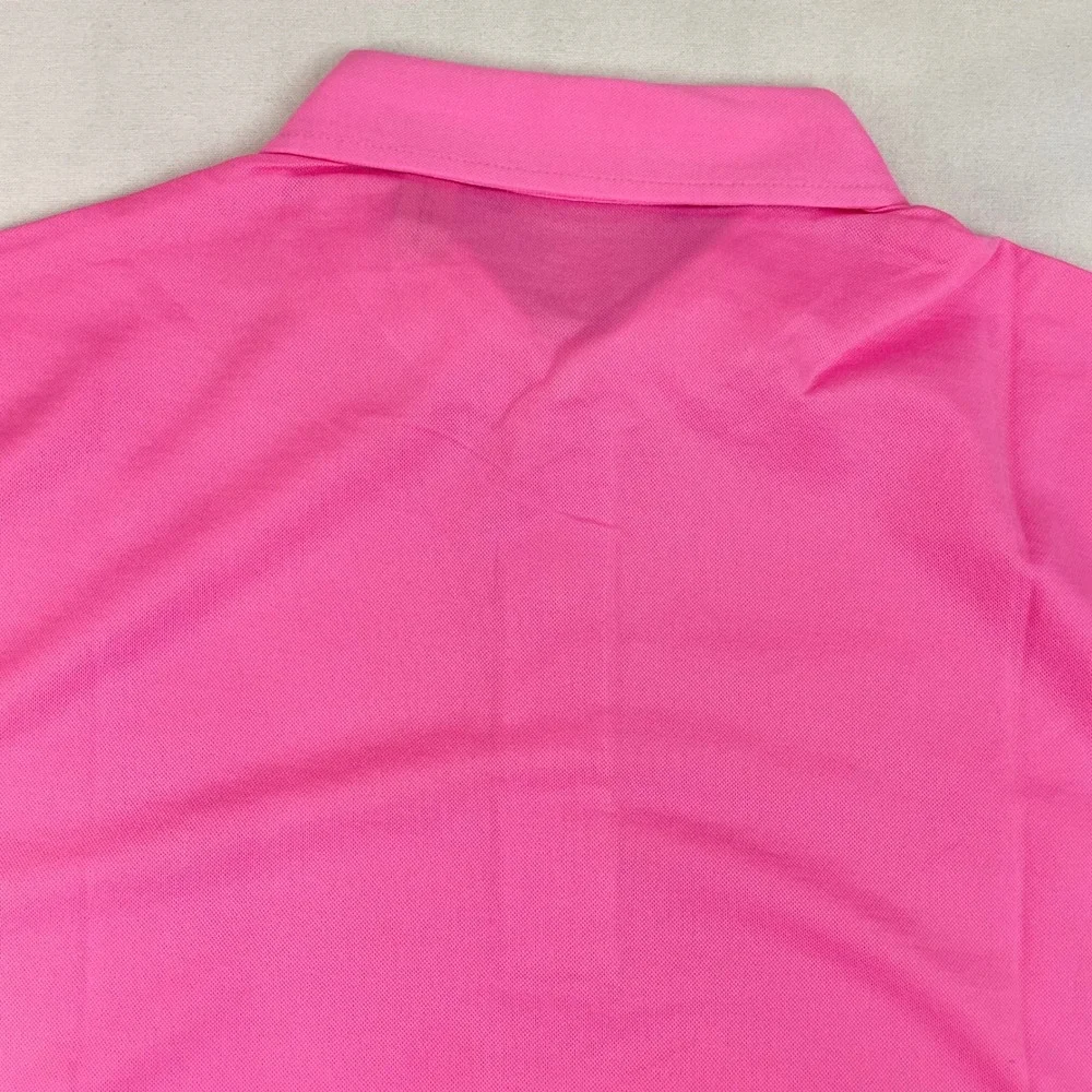 Ralph Lauren Mens Pro Fit Polo Shirt Pink Short Sleeve Performance Large NWOT